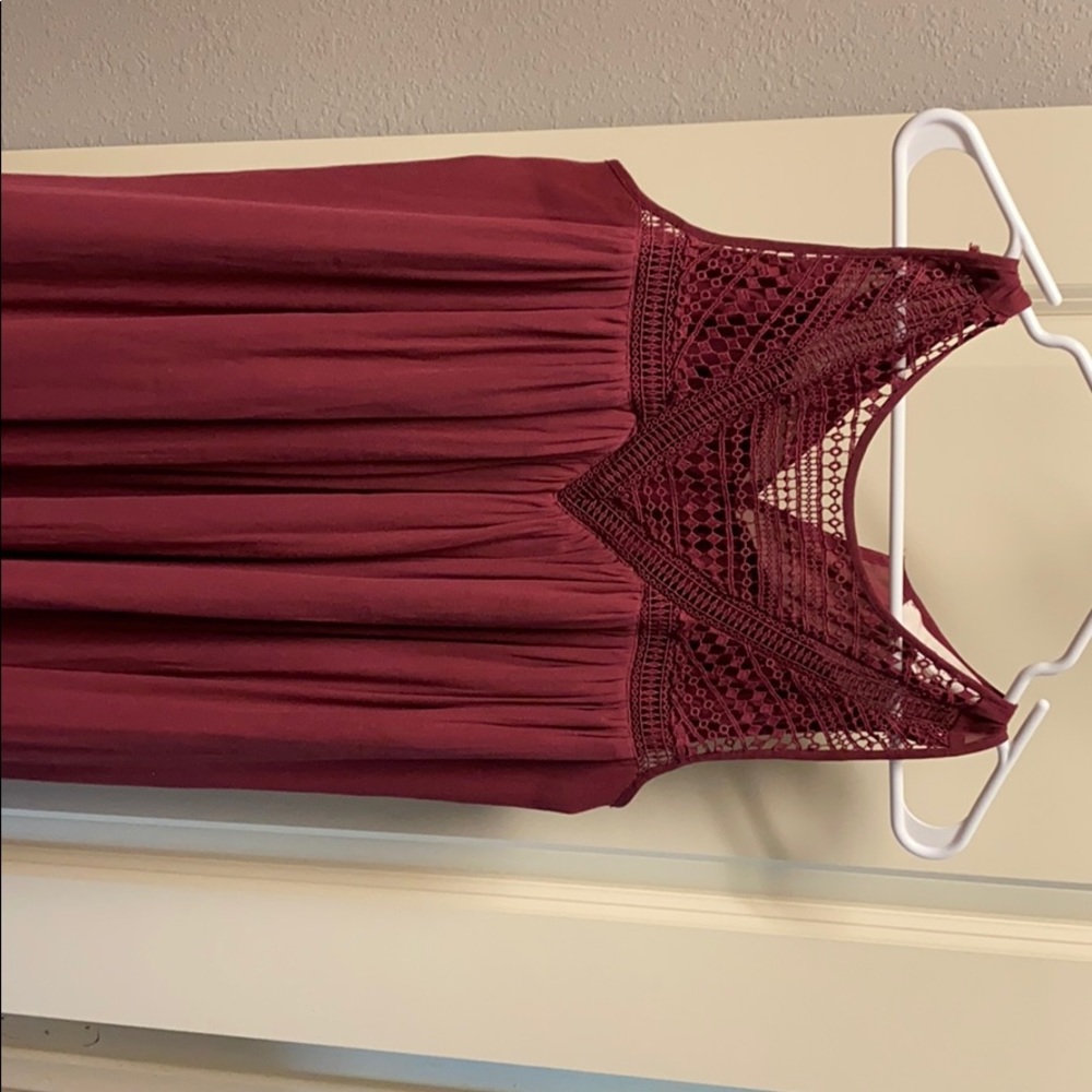 Loft maroon cocktail dress